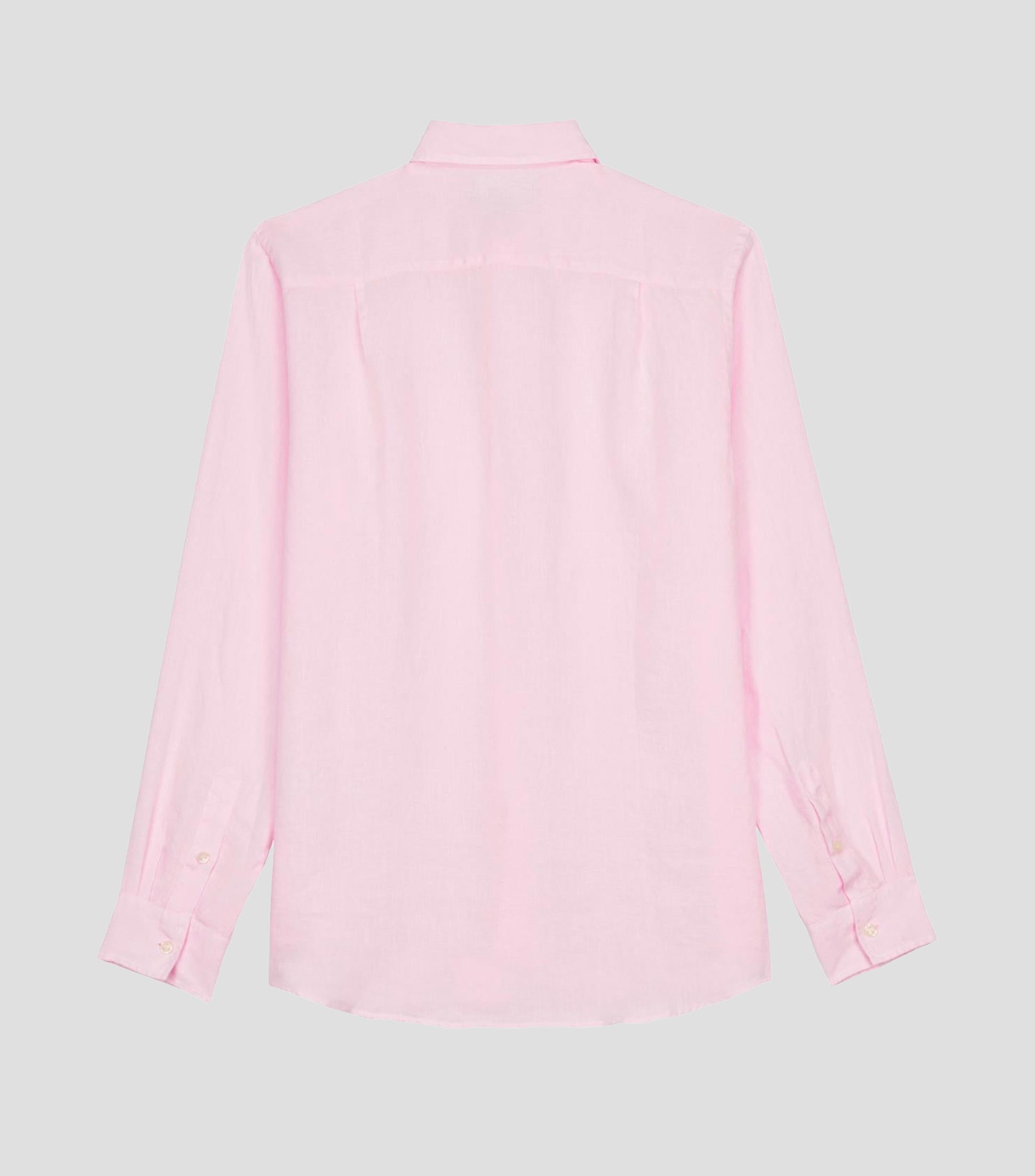 Camisa lisa manga larga Hombre